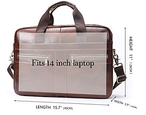 Túi xách nam da bò thật - túi xách nam da bò thật cao cấp ( 15,6")