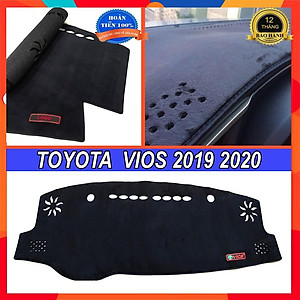 Thảm Taplo Lông Cừu Xe Vios 2018 2019 2020 2021 Chất Liệu Vải Nhung Có Chống Trượt