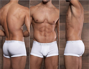 Quần lót nam boxer cao cấp thun cotton co giãn tốt, sịp đùi nam kiểu dáng hiện đại trẻ trung, lưng cạp to nam tính và co giãn thoải mái, màu trơn thanh lịch QLINC004