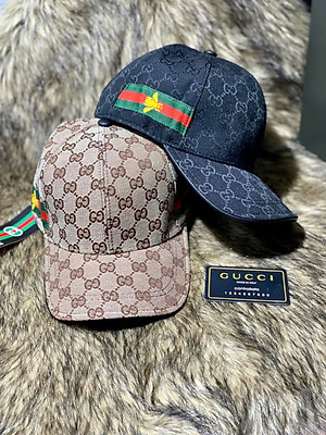 Nón kết, mũ lưỡi trai con Gu.cci ong phối vải kaki thời trang nam nữ siêu đẹp