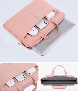 Túi xách vải chống sốc laptop macbook surface, túi công sở đeo chéo nam nữ cặp đựng laptop