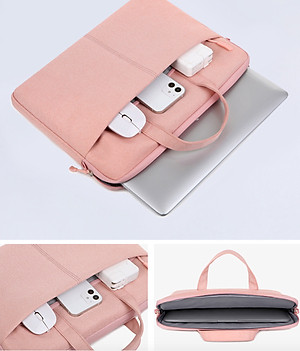 Túi xách vải chống sốc laptop macbook surface, túi công sở đeo chéo nam nữ cặp đựng laptop