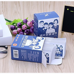 Hộp 100 khăn lau kính nano chống bám hơi nước, lau sạch nhờn vân tay bụi bẩn trên mắt kính, điện thoại, laptop, máy ảnh - HENRYSA