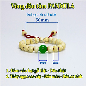 Vòng dâu tằm đính thủy ngọc - Đỏ Ruby