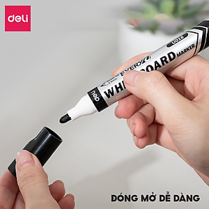 Bút Lông Viết Bảng Trắng Nhiều Màu Chính Hãng Deli,Nét Mượt, Dễ Lau, Có Mực Thay Thế