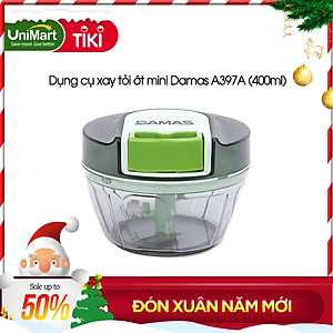 Dụng Cụ Xay Tỏi Ớt , Xay Thịt Mini Đa Năng Damas A397 - Dây Rút Chắc Chắn Dễ Dàng Sử Dụng - Thiết Kế Đế Cao Su Chống Trơn Trượt - 3 Dung Tích Phù Hợp Cho Từng Nhu Cầu Sử Dụng - Hàng Nhập Khẩu