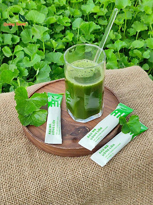 Bột Rau Má Đậu Xanh Quảng Thanh Hộp 180g ( 15g*12gói) - Mát gan, detox, giảm mụn, giảm cân, giải nhiệt cơ thể