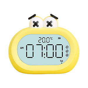 Digital Alarm Clock Indoor Temperature Snooze for Travel Bedside Decor