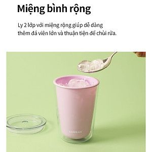 Ly nhựa 2 lớp Bubble Tea Cold Cup LocknLock HAP529 - Kèm ống hút - Dung tích 720ml