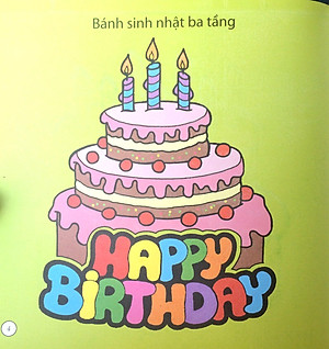 Sách Bé Tô Màu - Bánh Kem Xinh Xắn (Tái Bản 2018)