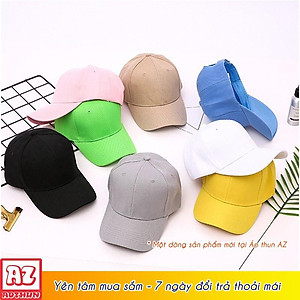 Nón kết trơn nam nữ màu xanh đen navy - Mũ Lưỡi trai thời trang