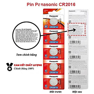 {Panasonic VN nhập khẩu} Pin Cúc Áo Panasonic  CR2016 3V Lithium dùng cho đồng hồ, thiết bị điện tử...