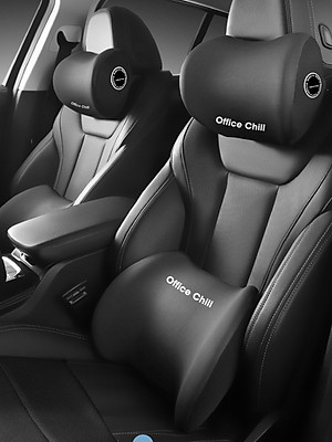 Gối Tựa Đầu Tựa Lưng Cao Cấp Chính Hãng OFFICE CHILL Combo Gối Tựa Lưng Tựa Cổ Ô Tô Ghế Văn Phòng Chất Liệu Cao Su Bảo Hành 90 Ngày