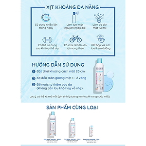 Xịt khoáng dưỡng ẩm, làm dịu và bảo vệ da Evoluderm Atomiseur Eau Pure