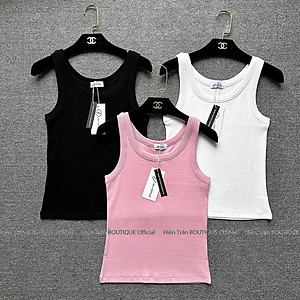 Áo sát nách, áo 3 lỗ nữ Hiền Trần BOUTIQUE form ôm không đệm ngực, chất cotton tăm lụa mềm mại, co giãn tốt- AH02