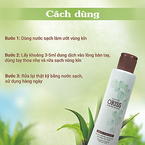 Combo 3 Dung Dịch Vệ Sinh Phụ Nữ Oriss Trầu Không Dịu Nhẹ Hỗ Trợ Khử Mùi, Không Gây Khô Rát 150ml