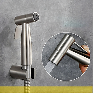 Vòi xịt vệ sinh KG49 cao cấp, xịt nước mạnh rất êm siêu bền chất liệu inoxsus304 - Hàng chính hãng