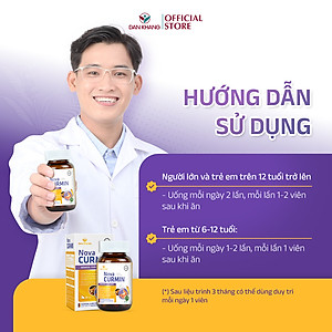 Viên Uống Tinh Chất Nghệ Giảm Đau Dạ Dày Novacurmin - Nguyên liệu nhập khẩu từ Đức (Hộp 30 viên)