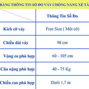 VÁY CHỐNG NẮNG XẺ TÀ JEAN TRƠN CAO CẤP - Có Lưng Thun Co Dãn Tốt & Dàn 3 Nút Bấm Kim Loại Sau Lưng Rất Chắc Chắn