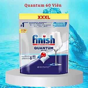 combo 2 túi viên rửa bát finish quantum max 60 viên (2x60tabs=120 viên)