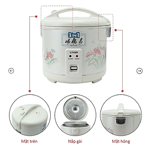 Nồi cơm điện Tiger JNP 1800- HÀNG CHÍNH HÃNG