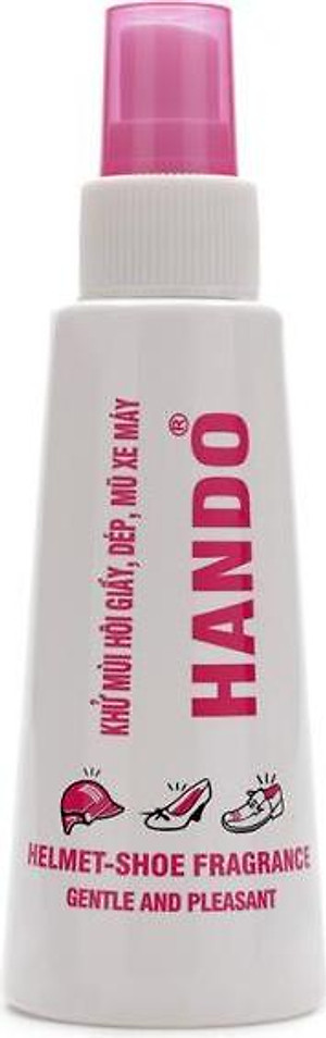 Bộ 2 chai xịt khử mùi giày dép, mũ bảo hiểm 120ml Hando