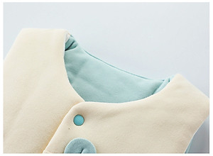 Áo gile sơ sinh cotton lót bông cho bé 0-1 tuổi, chất vải mềm mại, dày dặn giữ ấm tốt, thoáng khí thấm hút mồ hôi | MP27