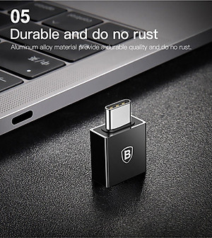 Đầu chuyển OTG Baseus USB Type C sang USB Full size (TYPE C- USB)/ (USB-TYPE C)/ (TYPE C-MICRO)- Hàng chính hãng