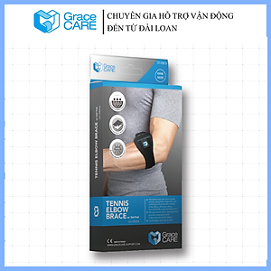 Đai Bảo Vệ Khuỷu Tay Grace Care EB223 – Có Đệm Gel Hỗ Trợ Cố Định, Giảm Đau, Hỗ Trợ Tennis Elbow