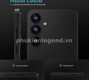 Ốp lưng nhám chống sốc siêu mỏng 0.3mm cho Samsung Galaxy S24 hiệu Memumi có gờ bảo vệ camera - Hàng chính hãng