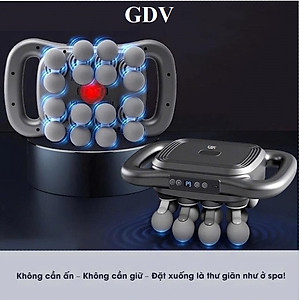[Tặng củ sạc + cáp sạc] Máy Massage Toàn Thân Cầm Tay 16 Đầu, Máy Mát Xa Đấm Lưng 16 Đầu GDV JBD-086 - Hàng Chính Hãng