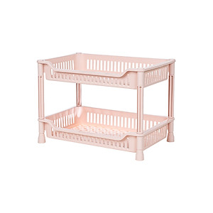 Kệ chữ nhật 2 Tầng , Kệ nhựa đựng đồ đa năng , kệ lắp ráp 2 tầng Việt Nhật 5538 - Hàng chính hãng ( Giao màu ngẫu nhiên) 