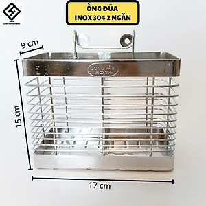 ỐNG ĐŨA INOX 304 2 NGĂN CAO CẤP