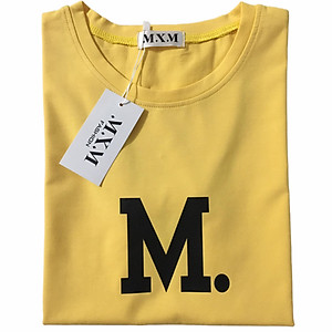 Áo thun nữ MXM in chữ M cổ tròn cotton 4 chiều form ôm body cực tôn dáng ( ANU003 )
