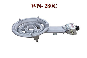 Combo Bếp Gas Công Nghiệp Chuyên Dụng Hầm Chiên Kho OWANI WN-280C Sơn Tĩnh Điện Loại To 5 Chân Kèm Van Dây - Hàng Chính Hãng