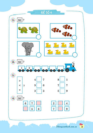 Sách 100 Đề Kiểm Tra Toán Lớp 1