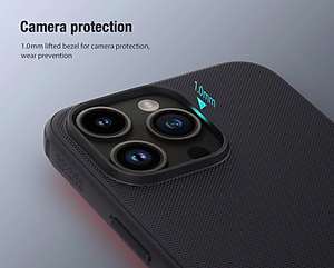 Ốp lưng cho iPhone 15 Pro , 15 Pro Max , 15 Plus , 15 hiệu Nillkin Frosted Shield Pro chống sống chống vân tay - Hàng nhập khẩu