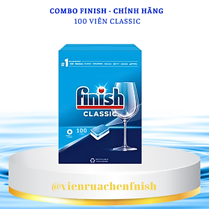 Viên rửa bát Finish Classic 100 viên/ hộp - Hương Chanh
