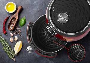 Nồi Chiên Không Dầu Magic A-802 (4.6 Lít) Đỏ- Hàng Chính Hãng