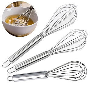 Dụng Cụ Đánh Trứng Cầm Tay- Phới Lồng  Làm Bánh Khuấy Bột Bằng Inox- Hàng Loại 1 - Chính Hãng MINIIN