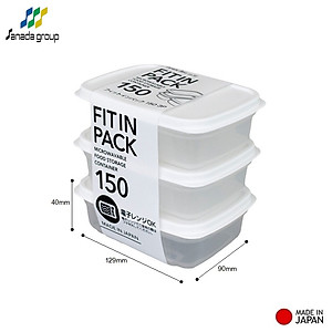 Hộp trữ đông, bảo quản thực phẩm Freezermate Fit in Pack nhựa nguyên sinh an toàn hàng nội địa Nhật Bản