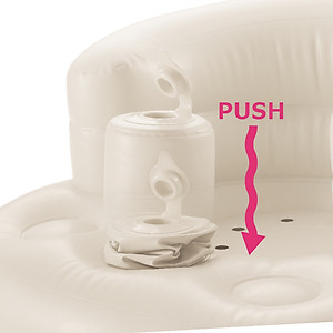 Ghế hơi tập ngồi Richell Nhật Bản cho bé từ 7 tháng tuổi không cần dụng cụ bơm | Baby