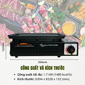 Bếp Nướng Tích Nhiệt NaMilux NH-84F | BBQ, Camping, Dã Ngoại│Cân Mọi Món Nướng: Beefsteak, Cá, Hải sản, Xiên que…│Hàng Chính Hãng