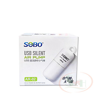 Máy sủi oxy Sobo USB Mini Silent Air Pump sủi 1 vòi êm bể cá tép thủy sinh
