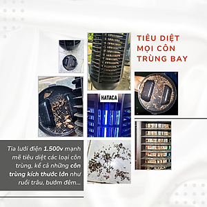 Đèn bắt muỗi ruồi và các loại côn trùng HATACA  model CN04 ( Hàng Chính Hãng)