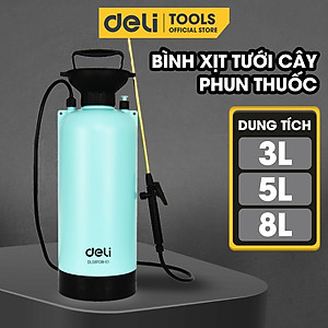 Bình Xịt Tưới Cây 8L Deli Cao Cấp - Bình Phun Thuốc Sâu, Phun Sương, Xịt rửa xe, Thuốc muỗi