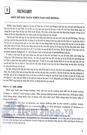 Tuyển Tập Olympic Toán Học Tại Các Nước Đông Âu (Tái Bản)