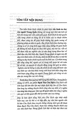 Sách - Kinh Dịch Và Cấu Hình Tư Tưởng Trung Quốc - Bìa Cứng