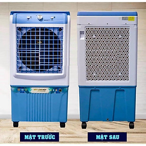 Quạt đá, quạt hơi nước, quạt điều  hoà 45L có bánh xe tặng kèm 2 hộp đá khô, Hàng chính hãng