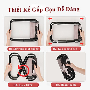 Ghế Mini Gấp Gọn KUNBE Phù Hợp Du Lịch Dã Ngoại Cắm Trại Câu Cá Đợi Chờ Tàu Xe